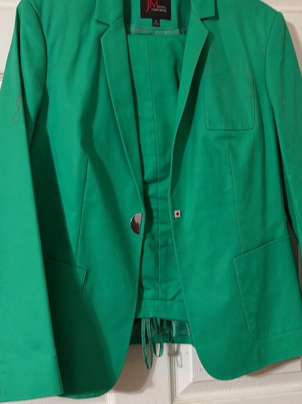 JM Collection Vibrant Green Women's Blazer